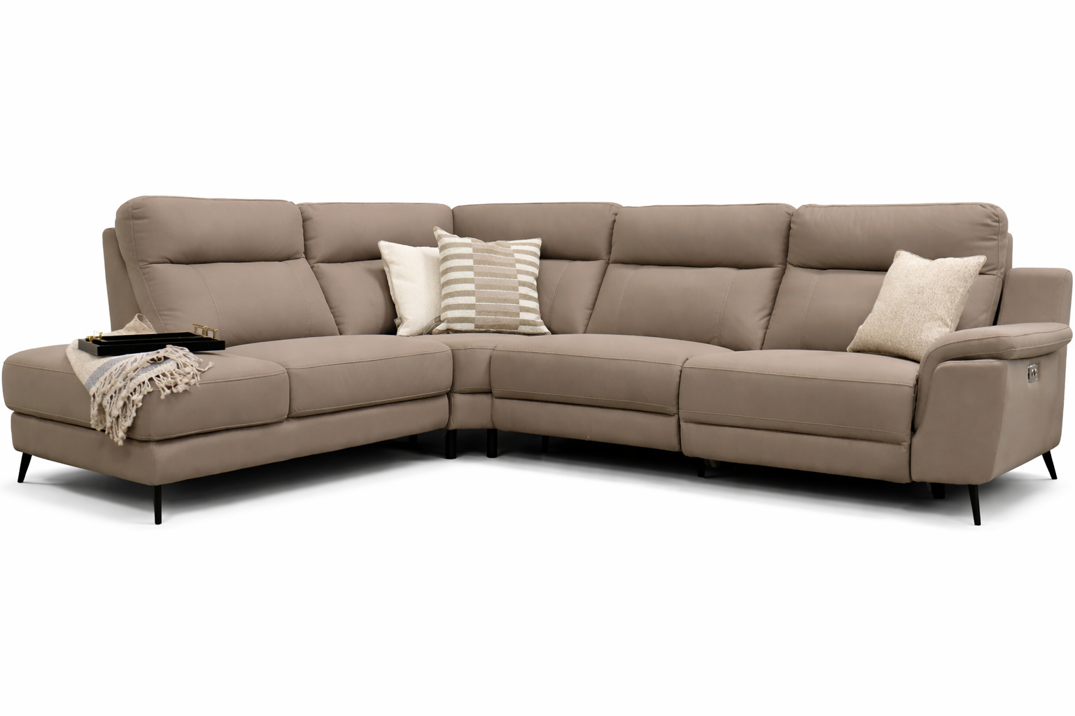 Lara Corner Chaise - LHF - Stone