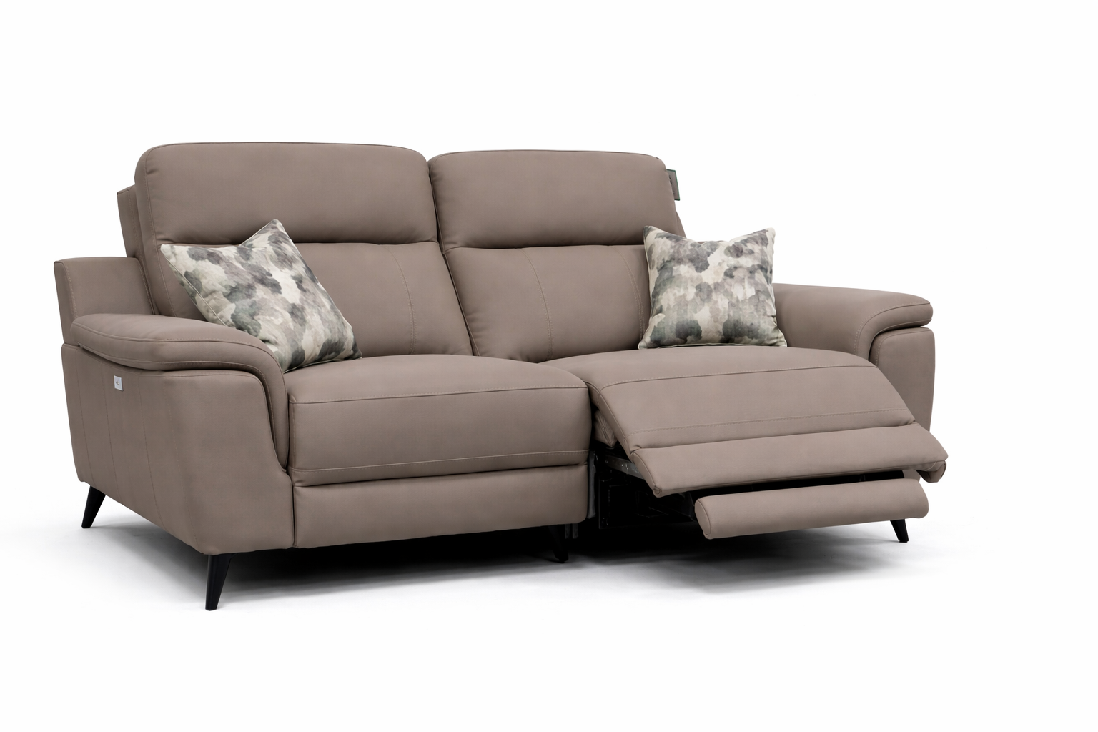 Lara  Power 2 Seater - Microfibre Stone