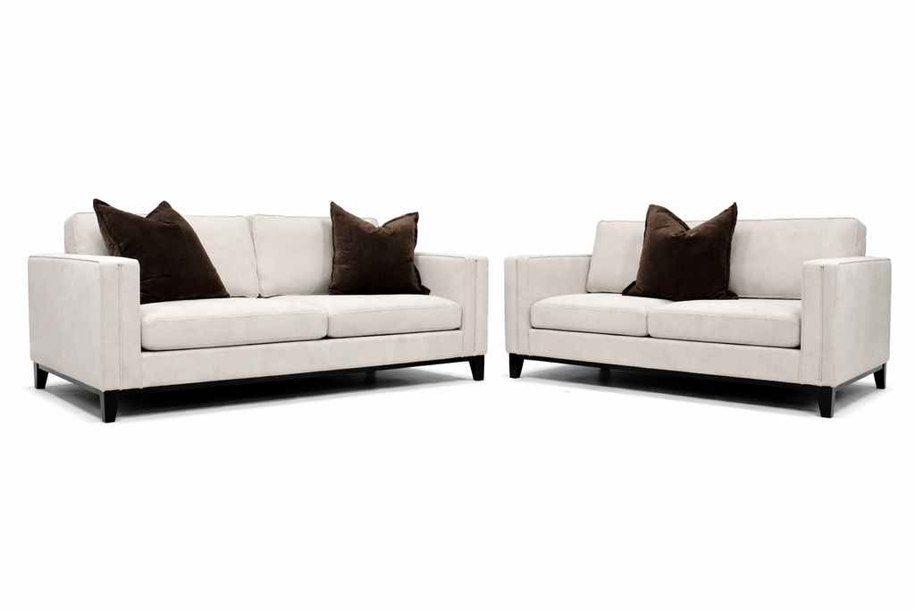 Savannah 3 Seater - Light Grey Fabric