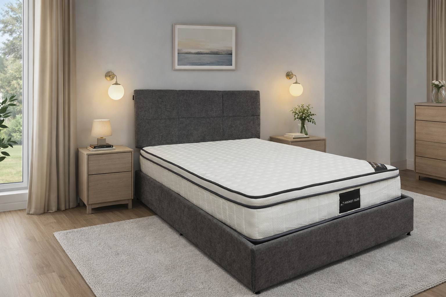 Prime Divan Set with Pocket Elite Mattress - Small Double