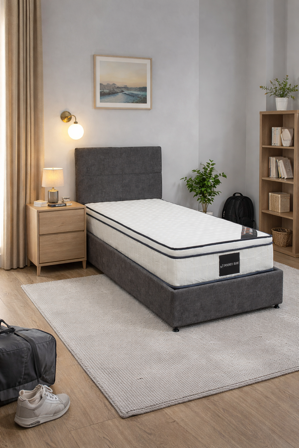 Prime Divan Set with Pocket Elite Mattress - Single