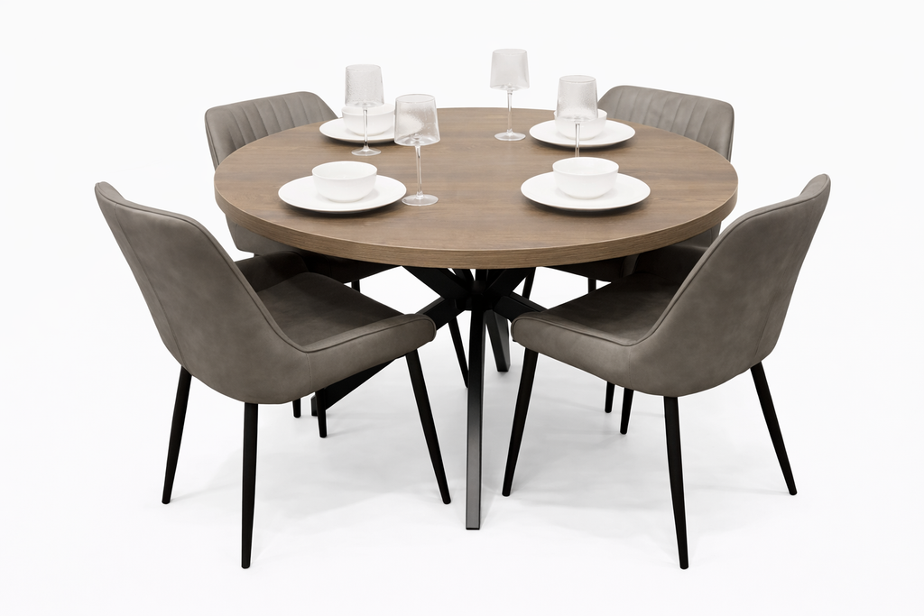 Pan Dark 1.2m + 4 Tilly Grey PU