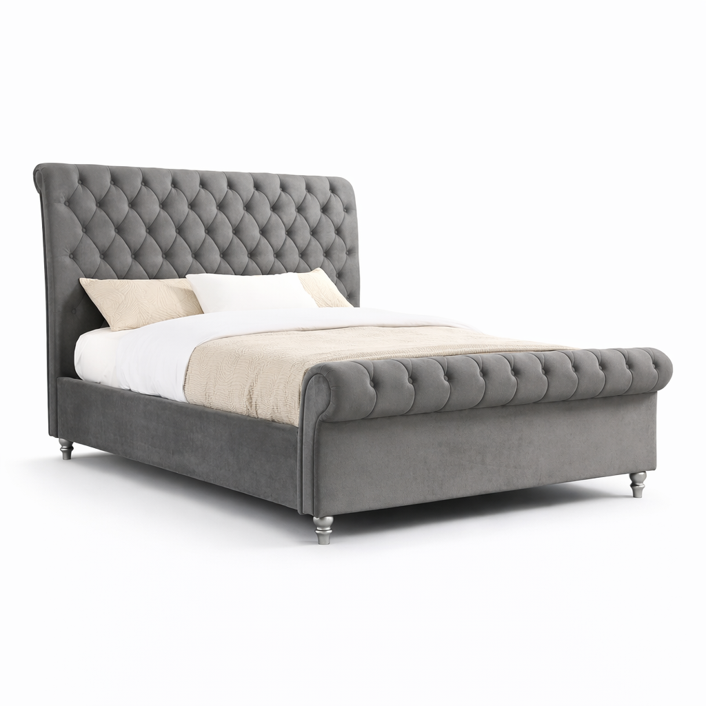 Dione - Grey 4ft 6" Double