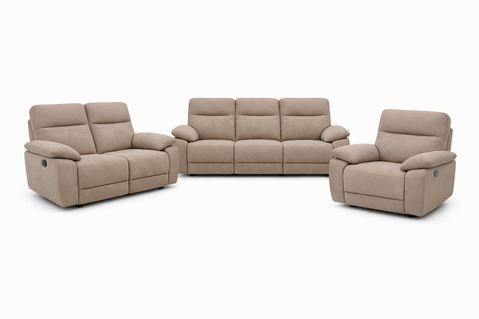 Jude 2 seater - Stone Microfibre Fabric