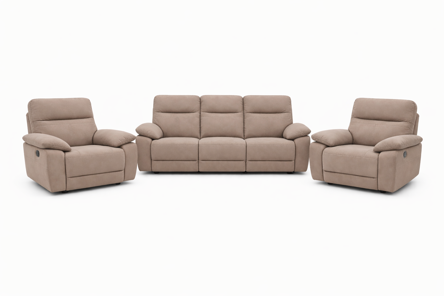 Jude 3 + 1 + 1 - Stone Microfiber fabric