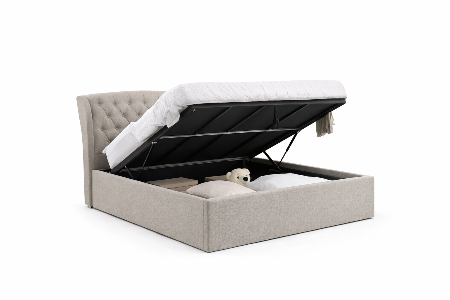 Alberta Ottoman Divan Set - Parker Headboard