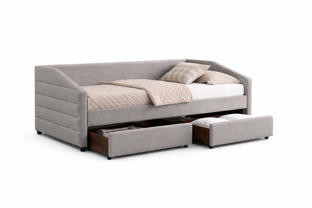 Aspen Day Bed With Storage - Grey