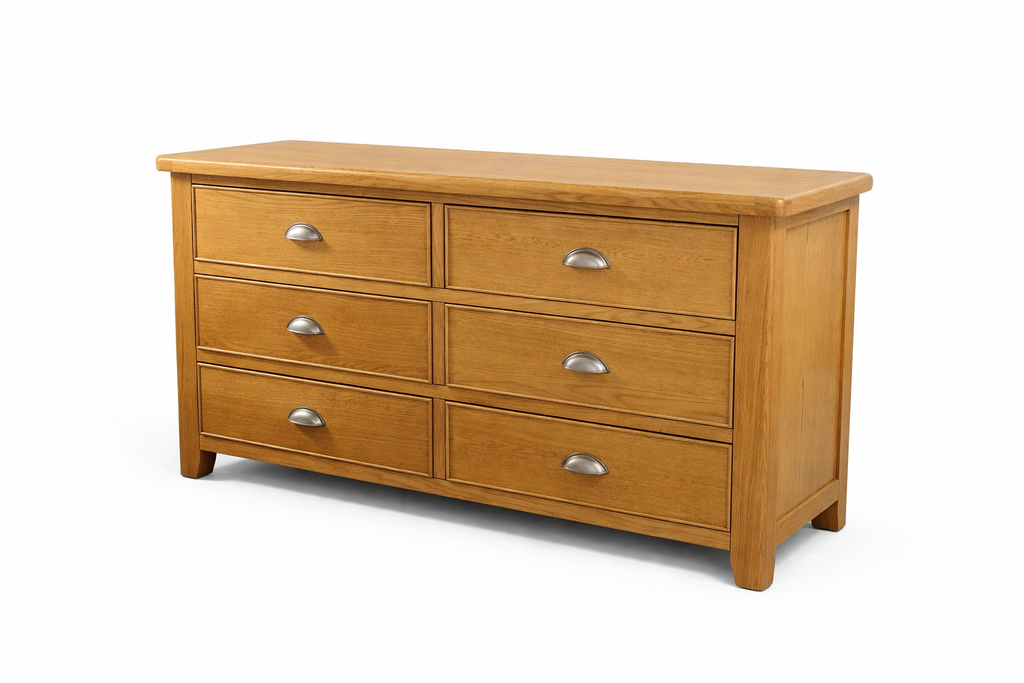Aylesbury Wide Chest - Smoked Oak