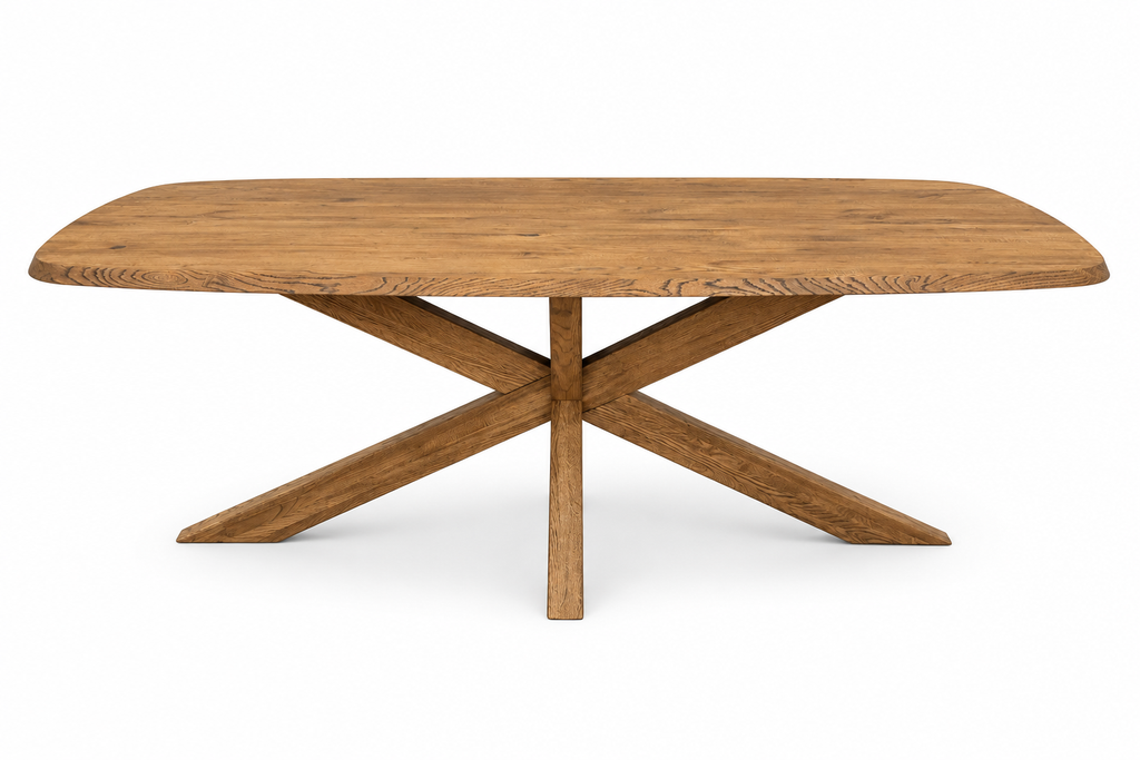 Soren Solid Oak Dining Table – Oak Mocca 1.8m