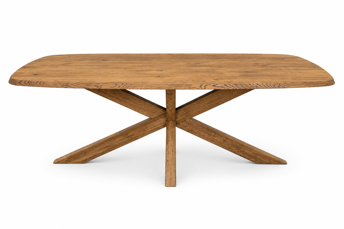 Soren Solid Oak Dining Table – Oak Mocca 1.8m