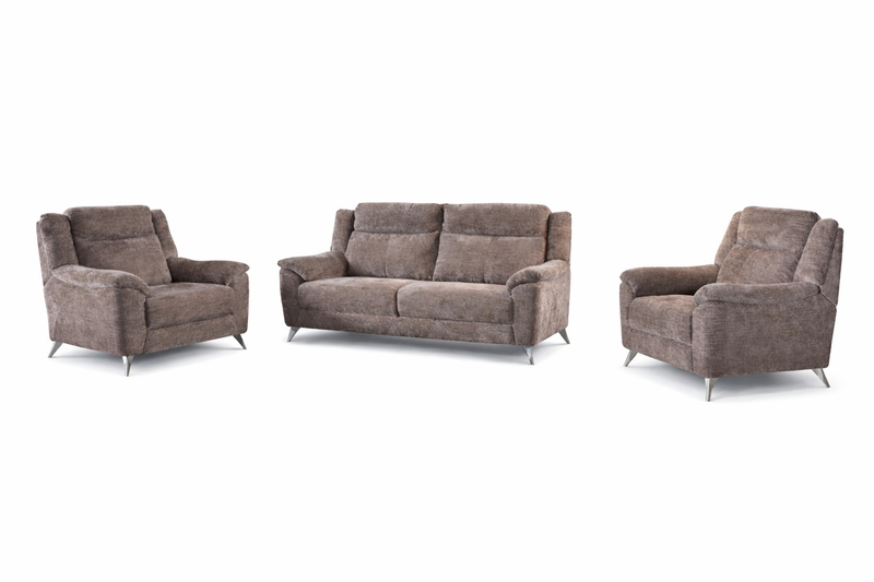 Marylin 3 + 1 + 1 Fixed - Stone Fabric