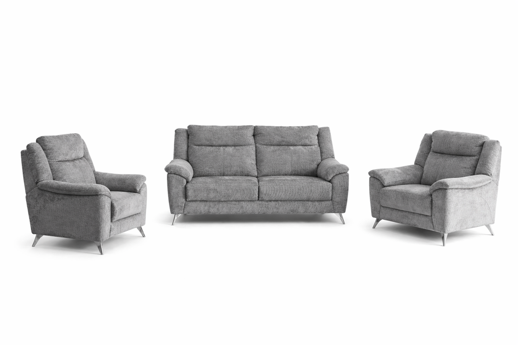 Marylin 3 + 1 + 1 Fixed - Ash Fabric