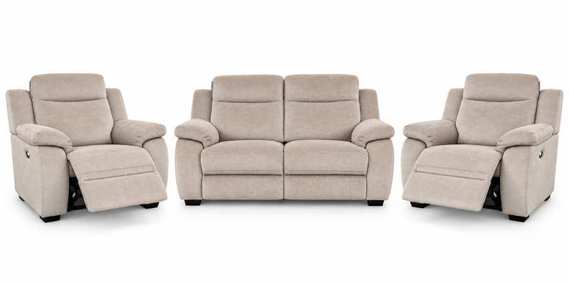 Heydon Power Recliner 3 + 1 + 1 - Warm Beige