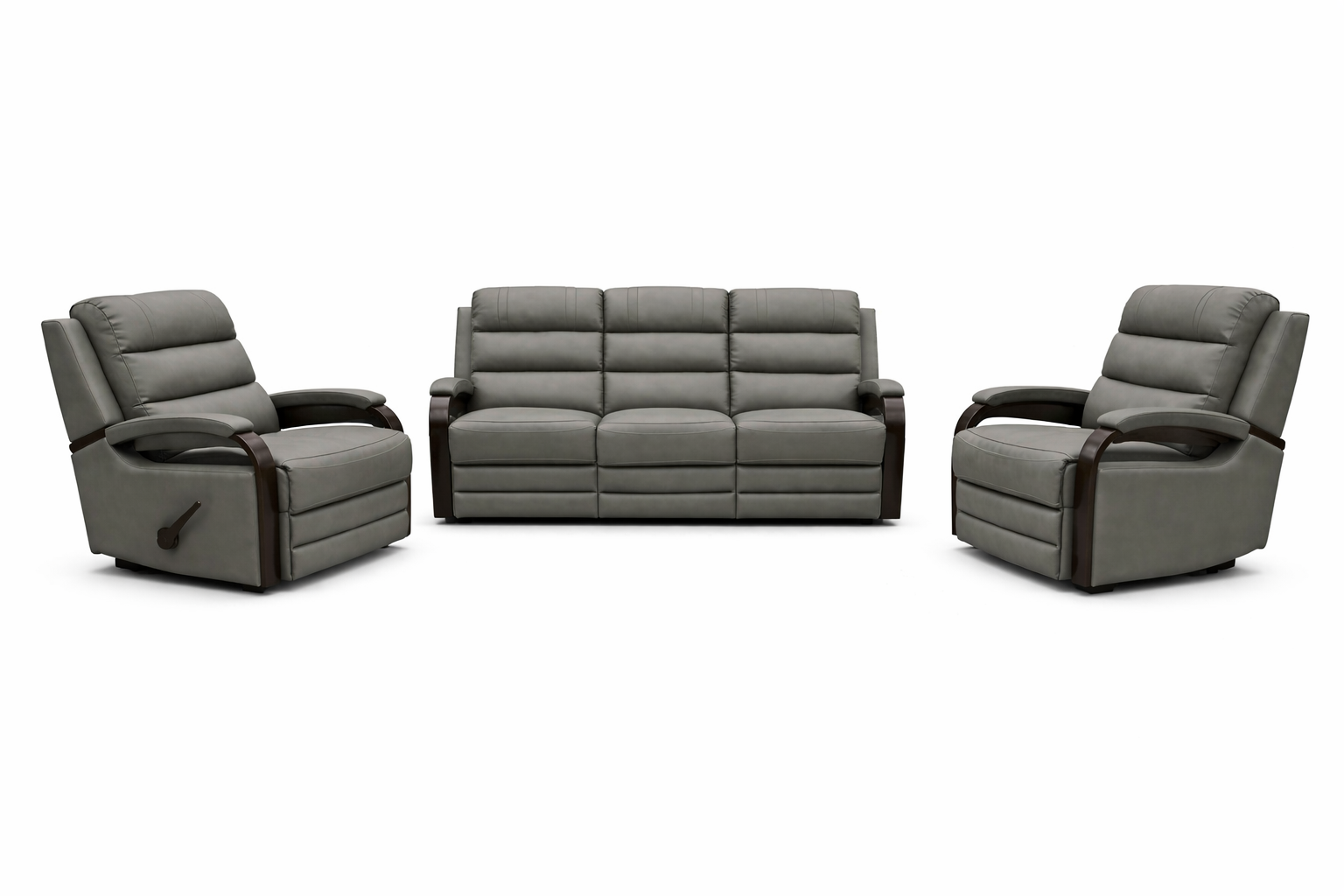 Tony reclining Sofa Range - Smoke Grey