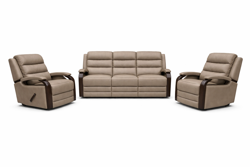 Tony reclining Sofa Range - Taupe