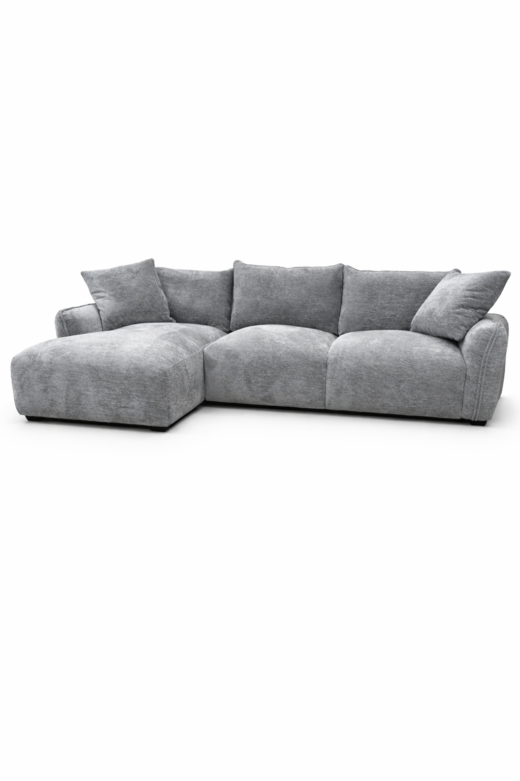 Lenny Corner Chaise - LHF - Steel Grey