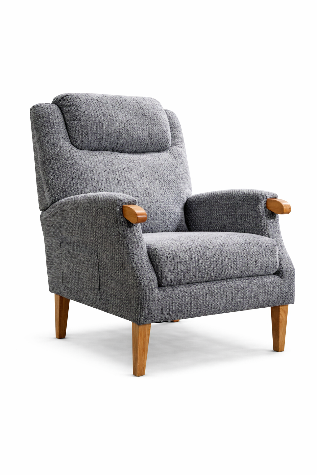 Aster Fireside Chair - Steel Blue