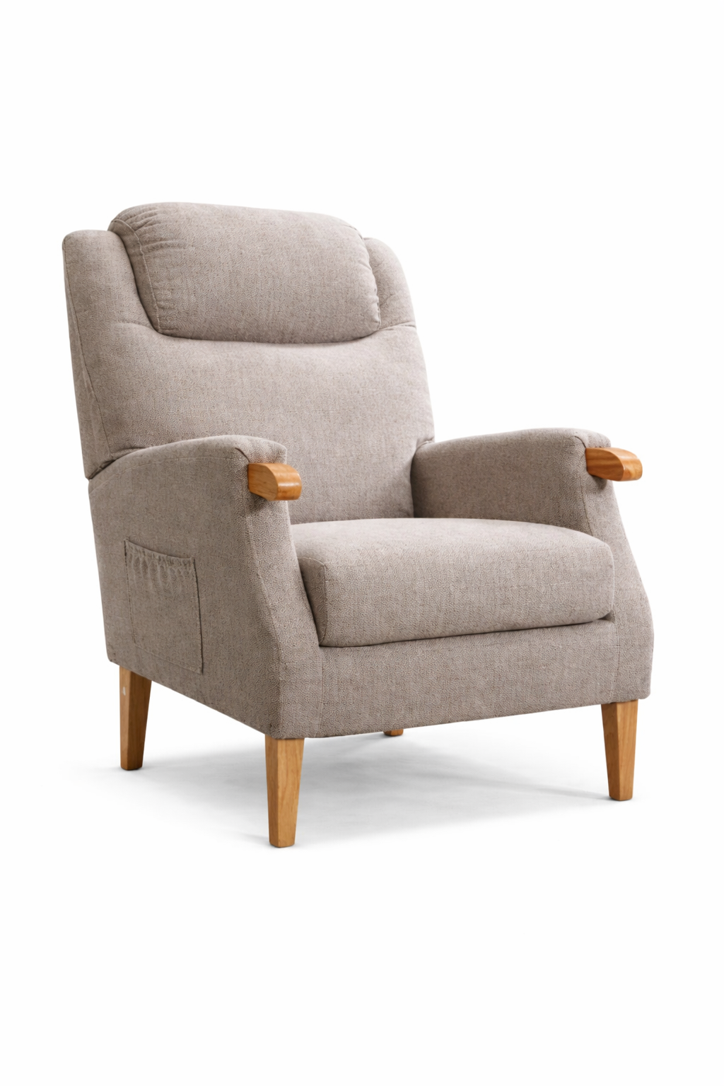 Aster Fireside Chair - Taupe
