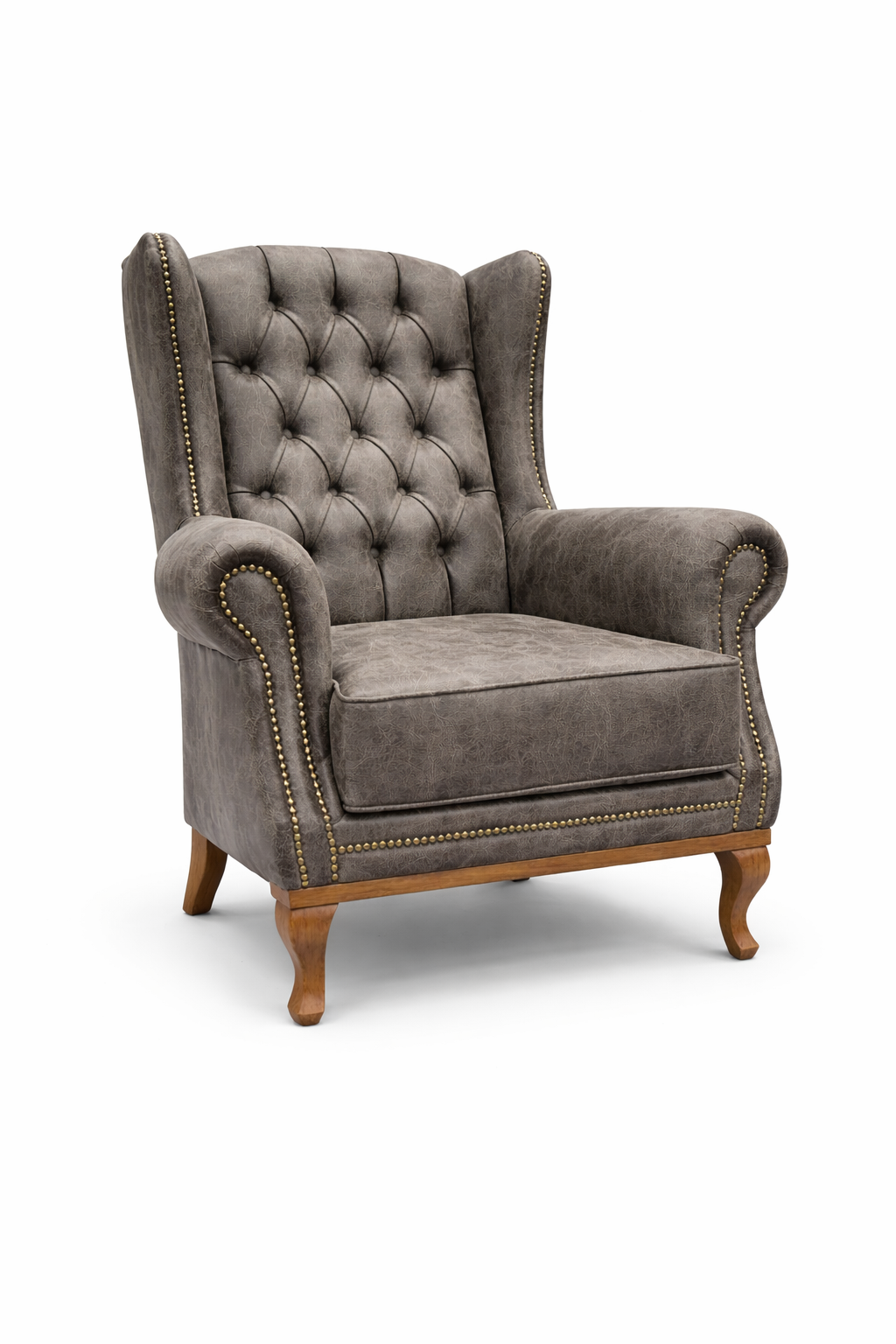 Queen Anne - Suede Grey