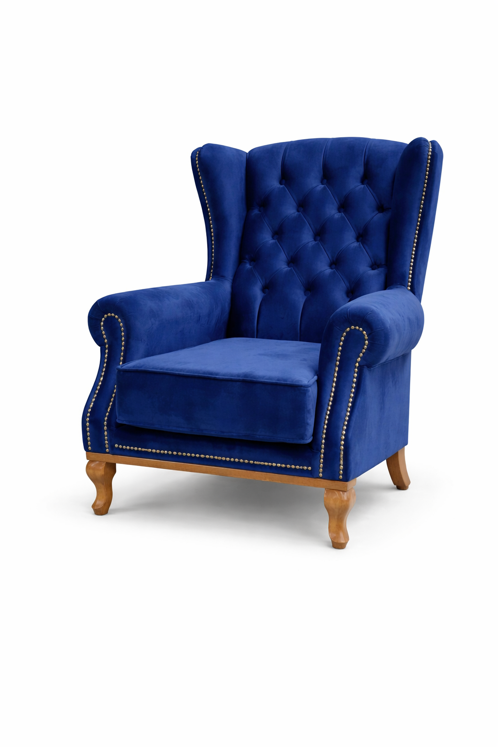 Queen Anne - Plush Blue