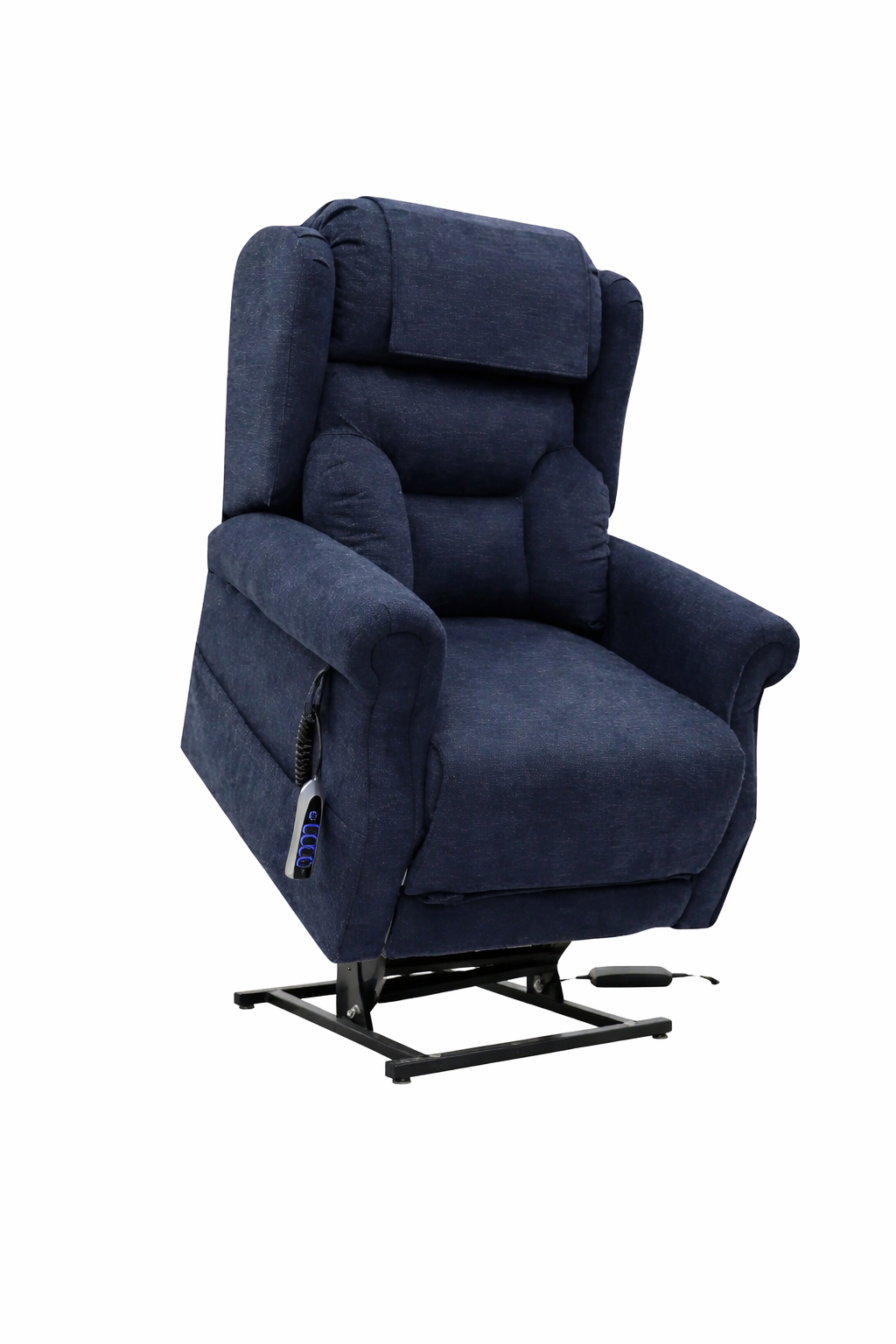 Berkshire Lift & Tilt Quad Motor Armchair - Deep Blue