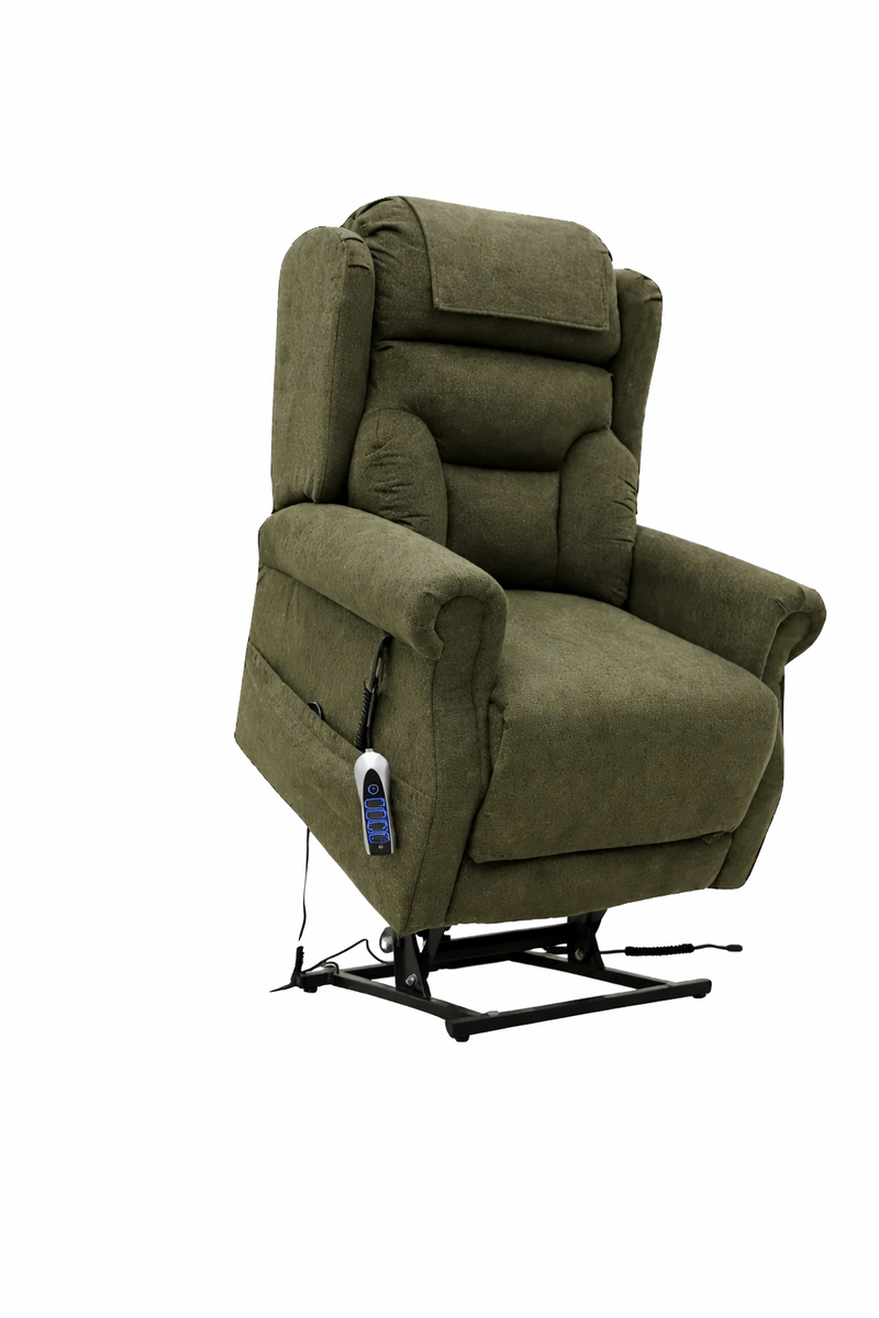Berk Lift & Tilt Quad Motor Armchair - Olive