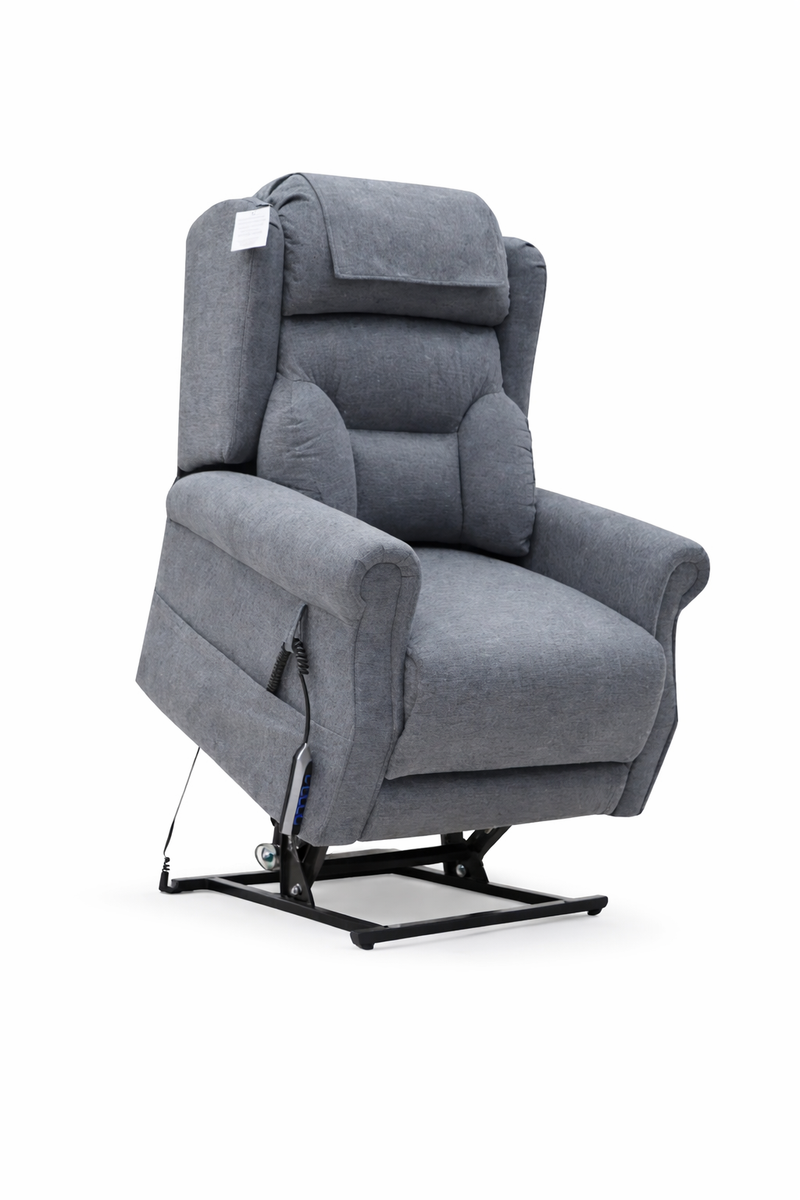 Berk Lift & Tilt Quad Motor Armchair - Steel Grey