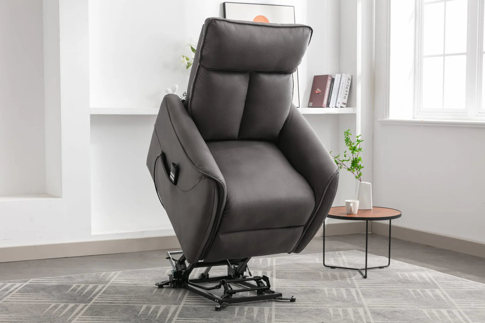 Zayn lift & tilt Dual Motor Armchair - Grey
