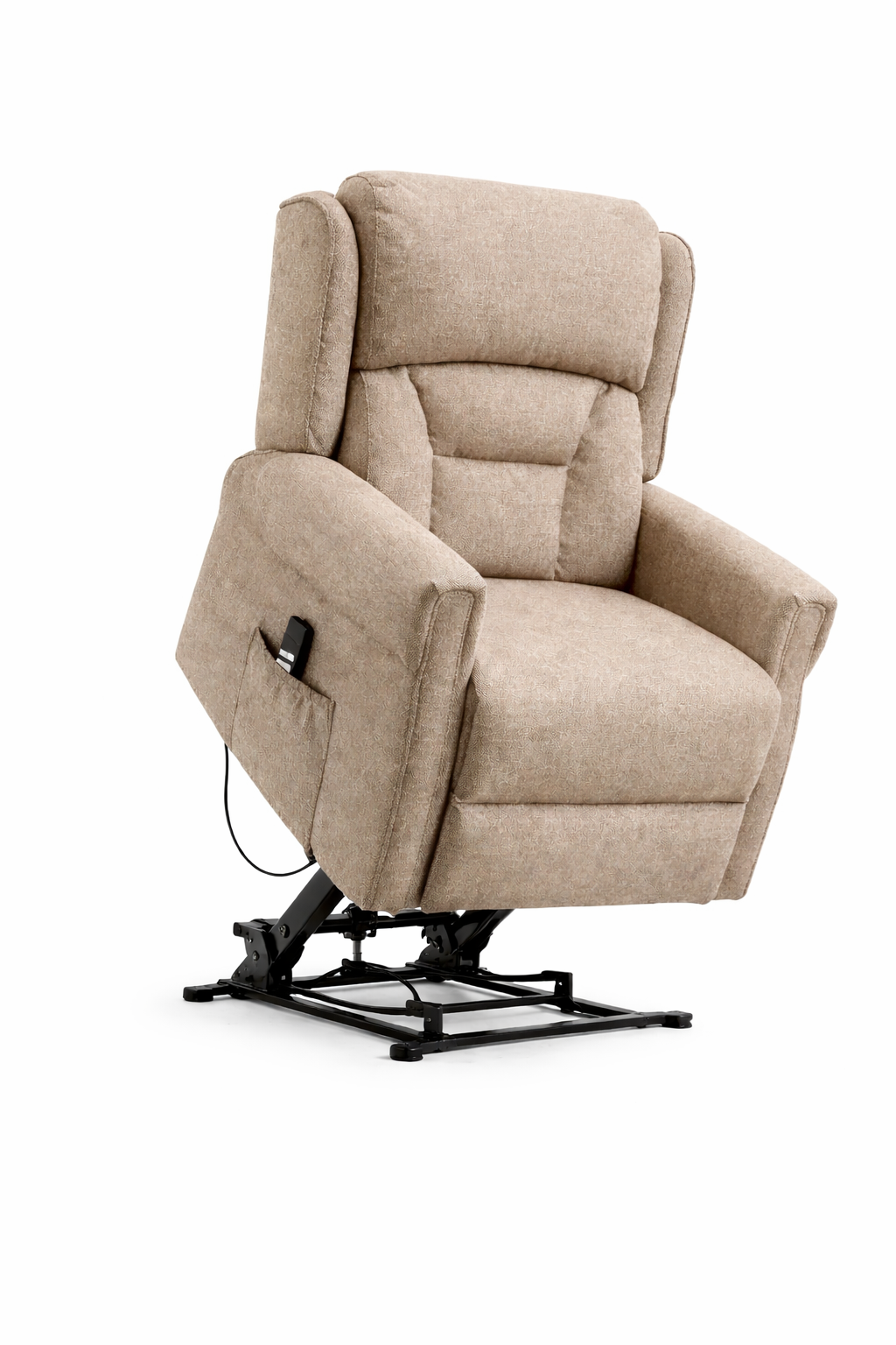 Sandy lift & tilt Dual Motor Armchair - Taupe Fabric