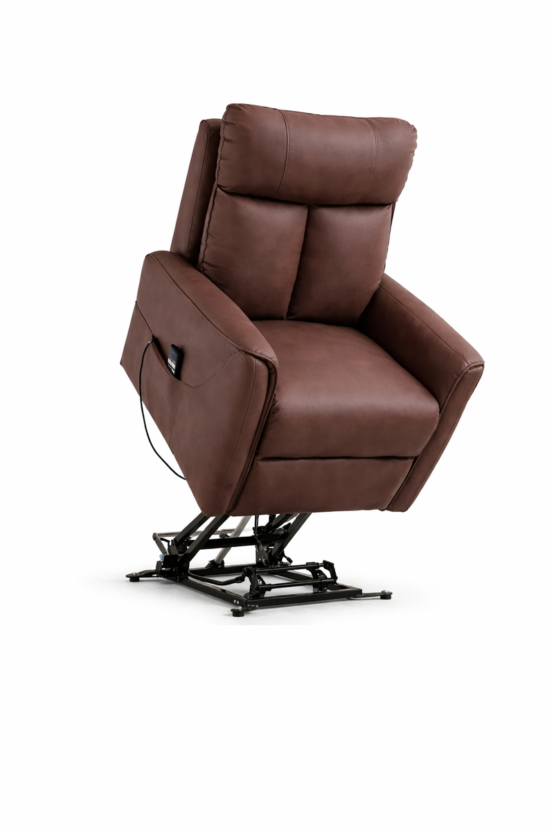 Zayn lift & tilt Dual Motor Armchair - Brown