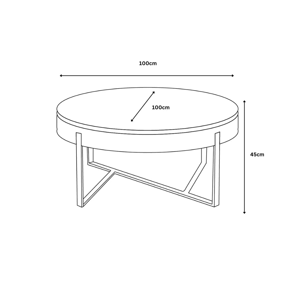 Santy Coffee Table - 100cm measurement