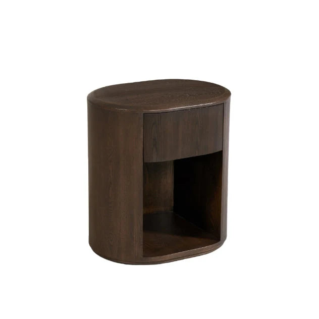 Tuscan 1 Drawer End Table brown color