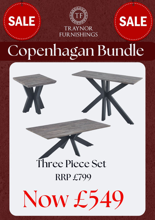 *ʙᴜɴᴅʟᴇ ᴅᴇᴀʟ*Copenhagen Occasional Bundle - Grey