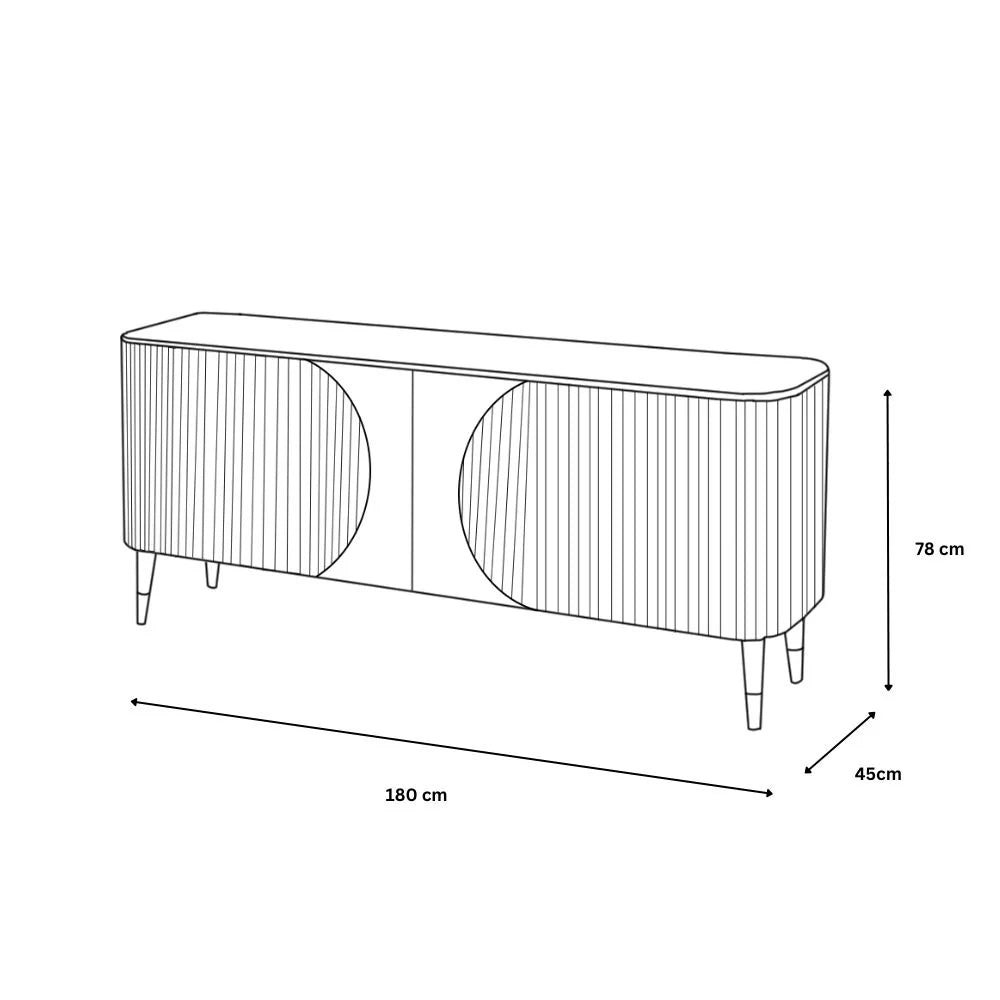 Valley 4 Door Sideboard - 180cm