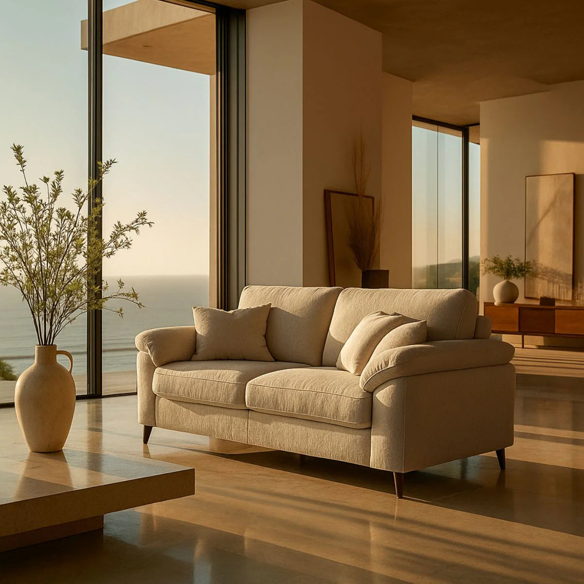 Cam 2 Seater - Cream