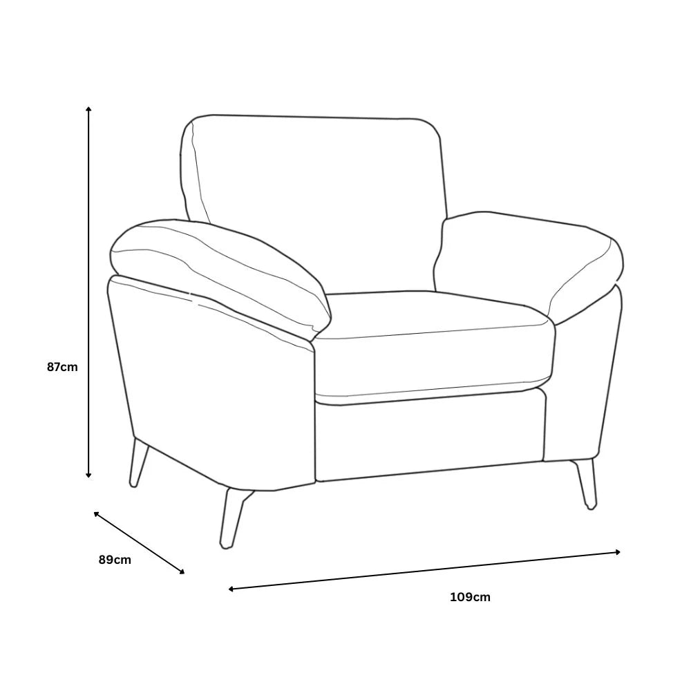 Cam 1 Seater - Cream