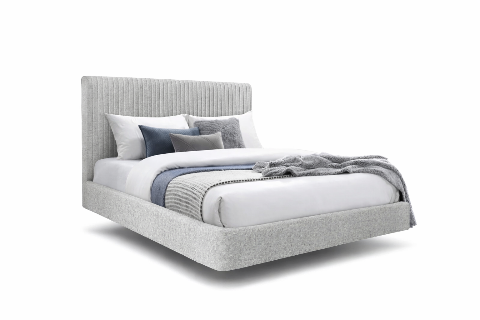 Valerie  Bed King - Beige