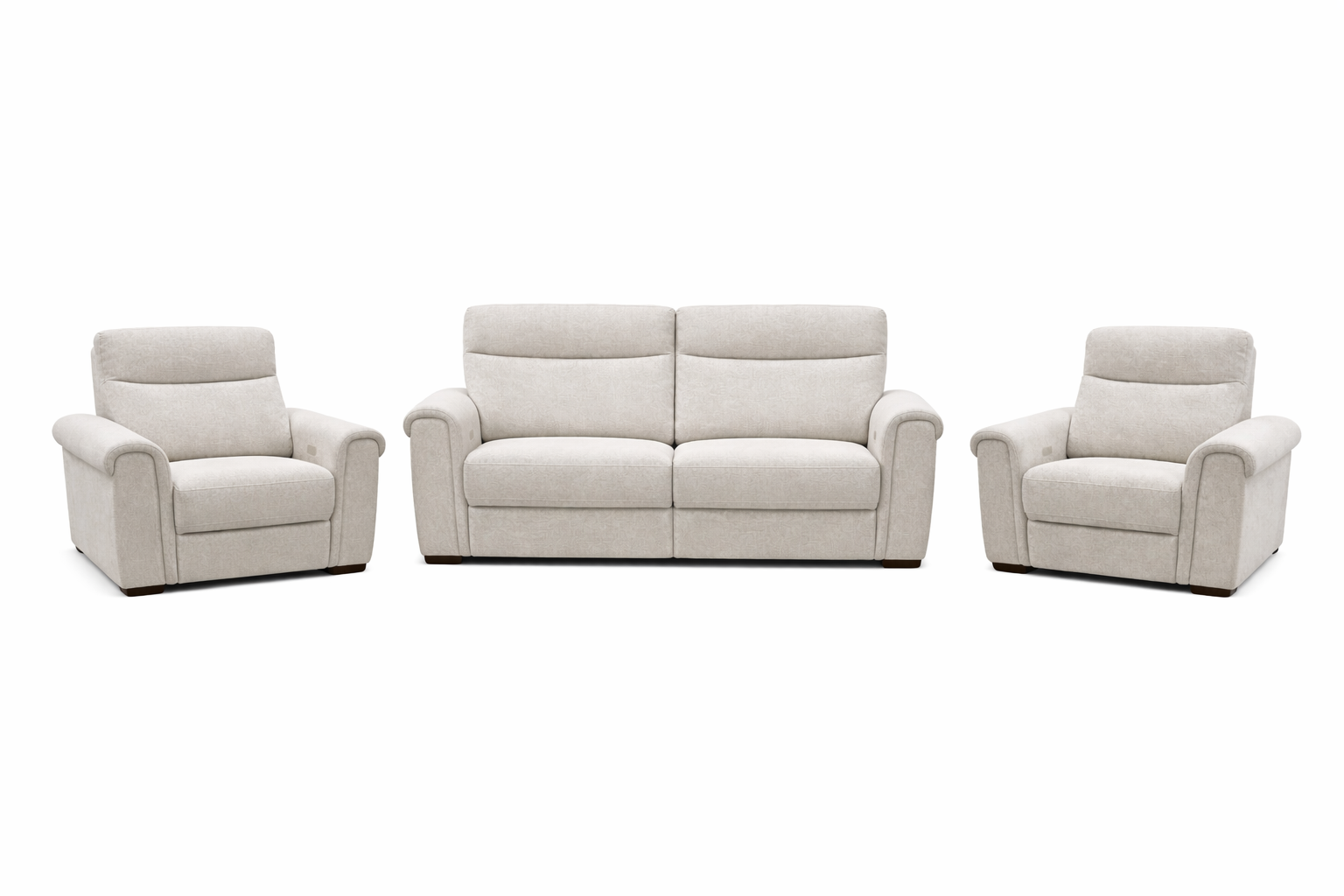 Madison 3 + 1 + 1 Power Sofa Range - Pebble