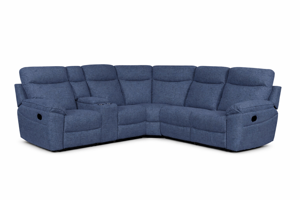 Layla Corner Sofa - Dark Blue