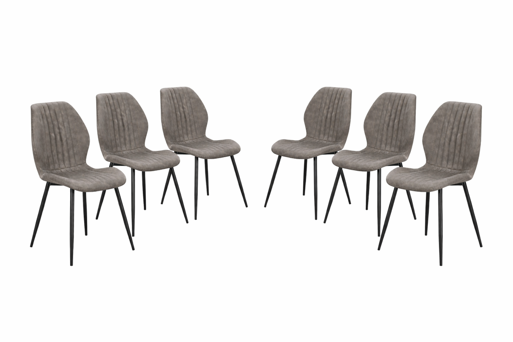 Lyra Set of 6 - PU Grey