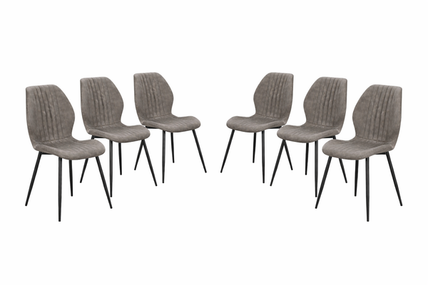 Lyra Set of 6 - PU Grey