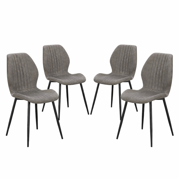Lyra Set of 4 - PU Grey