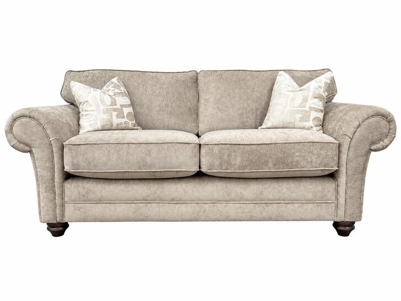 Connie 3 Seater Sofa – Made in the UK - Derent Truffle