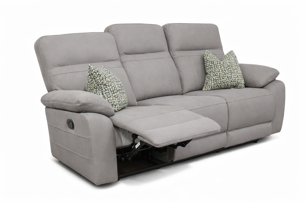 Jude 3 + 2 + 1 - Stone Microfiber fabric