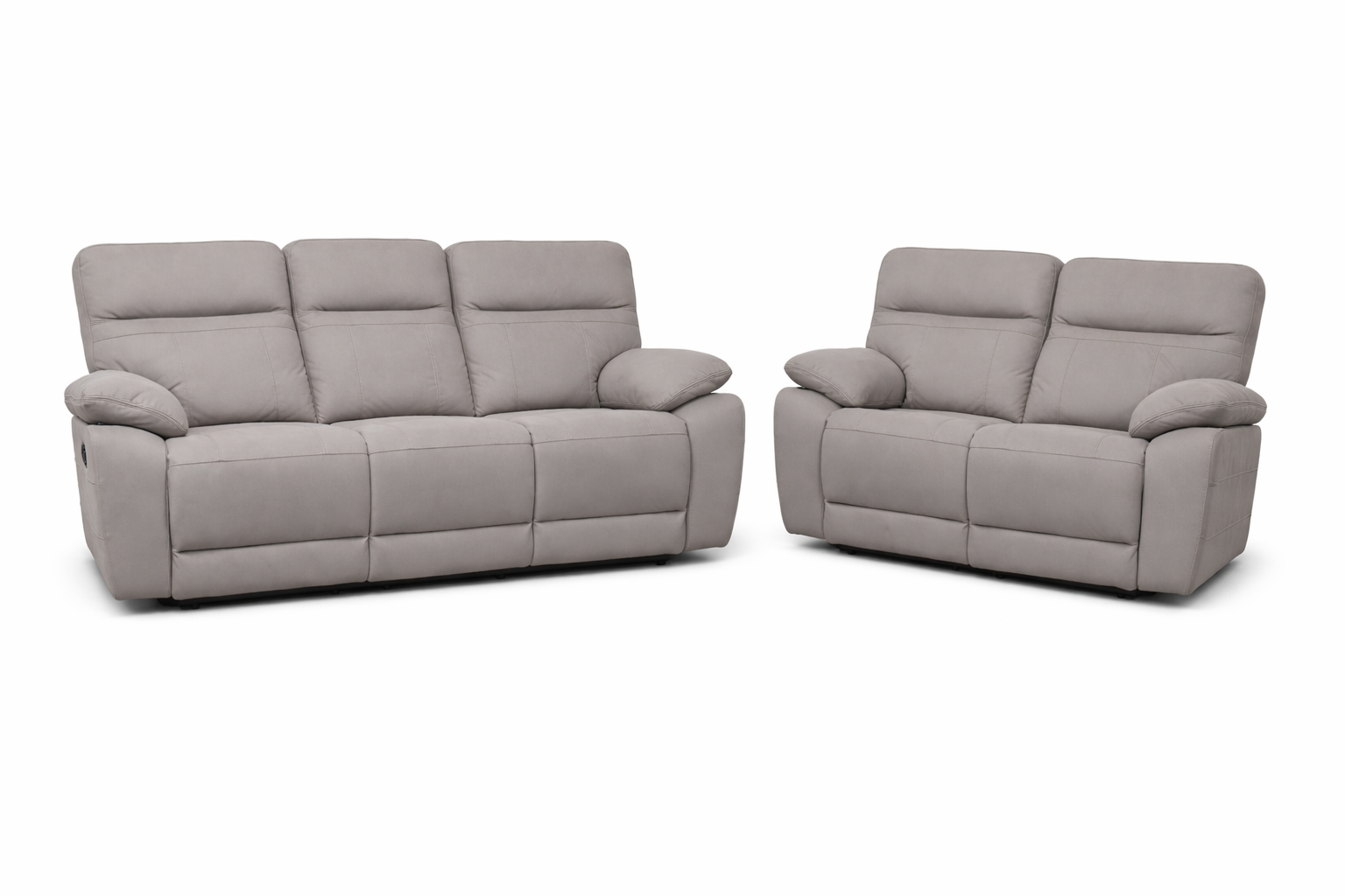 Jude Recliner 3 + 2 - Stone Microfiber fabric