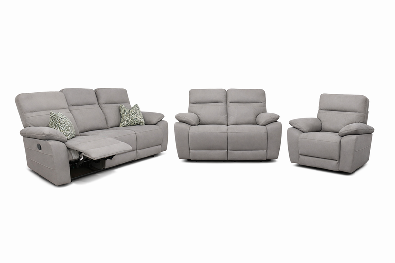 Jude 3 + 2 + 1 - Stone Microfiber fabric