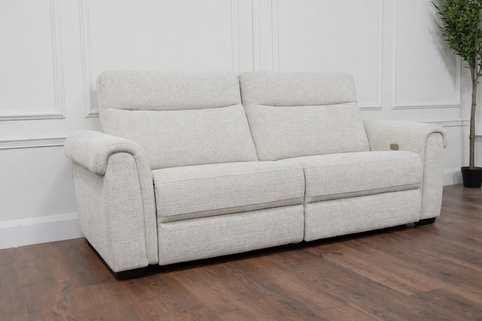 Madison Power 3 Seater - Pebble