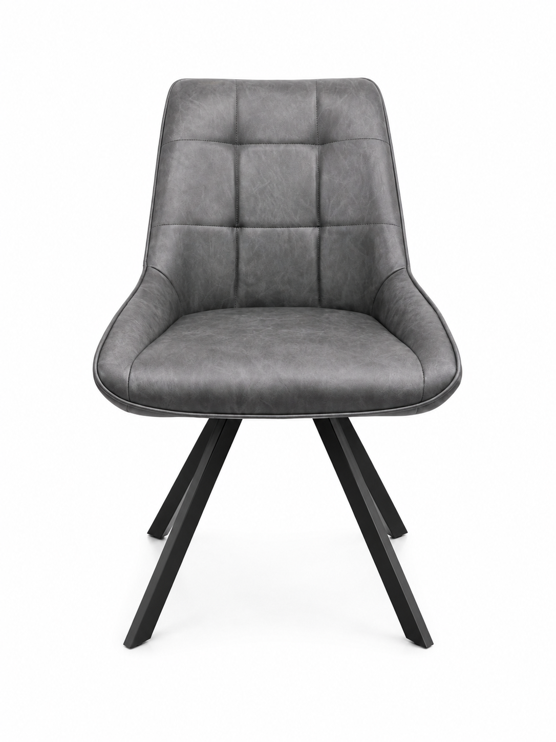 Pedro Dining Chair - Charcoal Grey PU