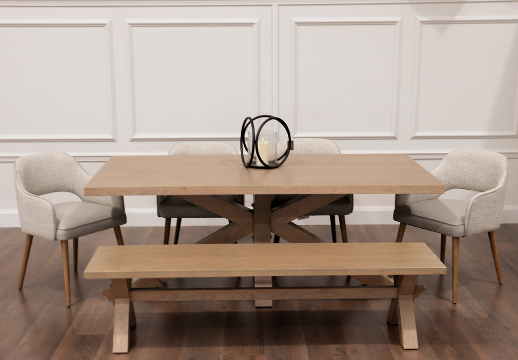 Parnell 2m Starburst + Bench + 4 pisa chairs