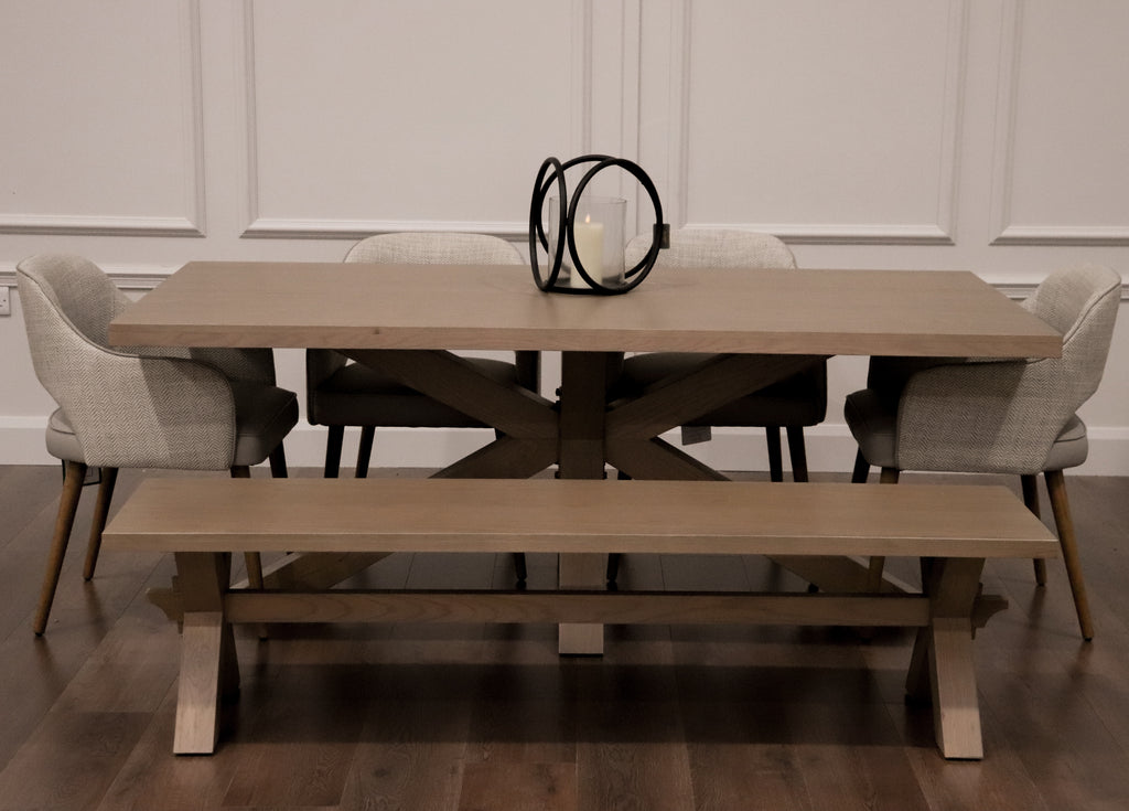 Parnell 2m Starburst + Bench + 4 pisa chairs